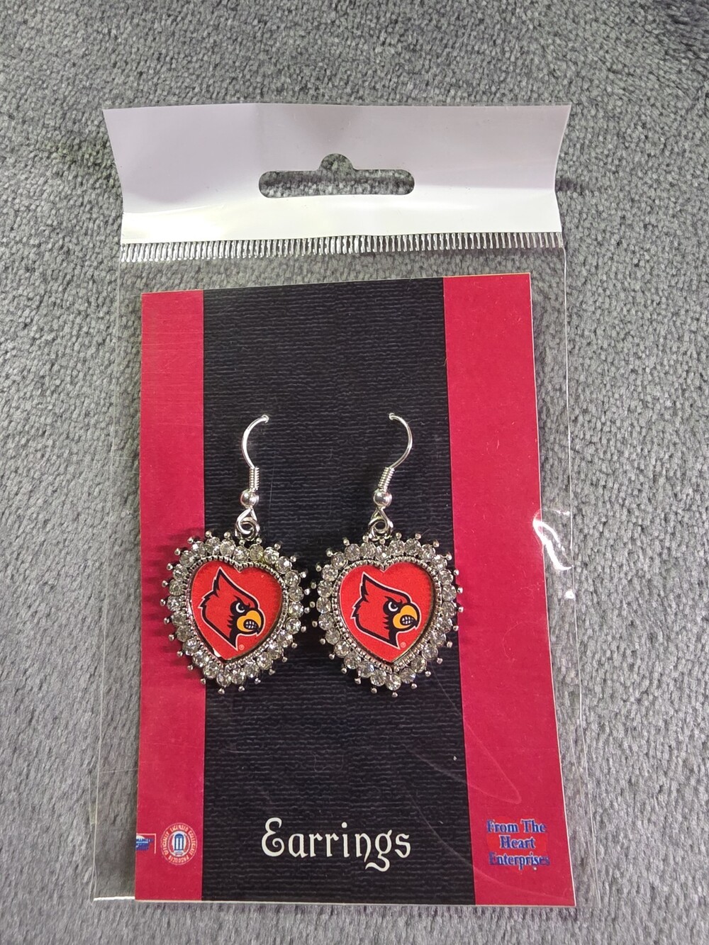 Louisville Cardinals Dangle Earrings NCAA Licensed Jewelry